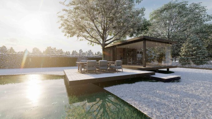 Wintertuin, poolhouse en kunstatelier in 1, verscholen op een prachtige locatie te Bornem.