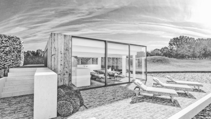 Poolhouse aan het meer te Anzegem