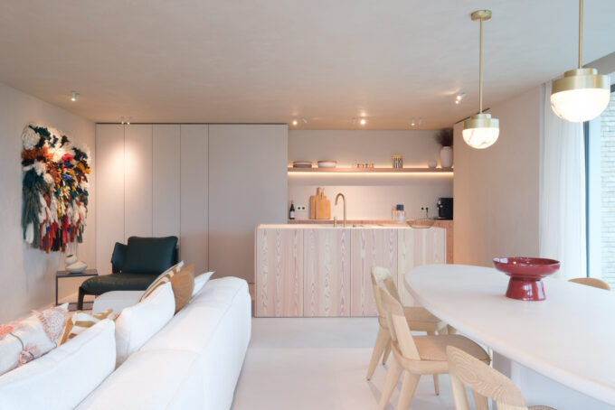 Inrichting van een nieuwbouw appartement aan zee - Sky Towers Oostende