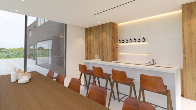 Uitbouw | poolhouse te Spiere-Helkijn.